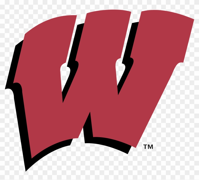Wisconsin Badgers Logo Black And White - Wisconsin Logo #574430