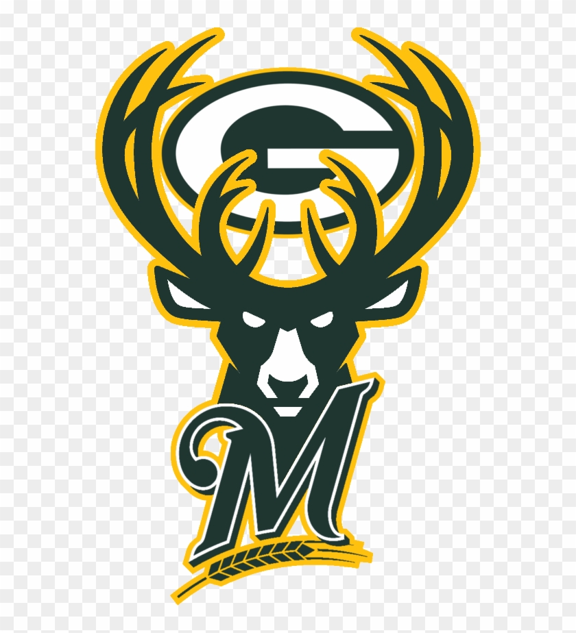 Share This Post - Packers Brewers Badgers Bucks Logo #574443
