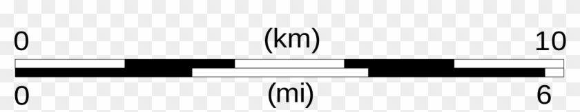 Bar Clipart Map Scale - 10 Km Scale Bar #574554