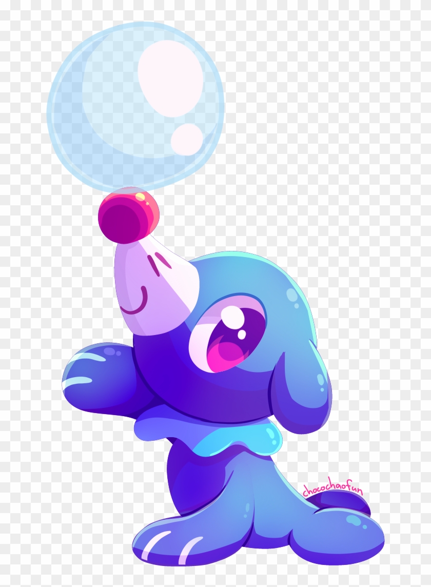 Popplio - Blue Pokemon With Red Nose - Free Transparent PNG Images Download