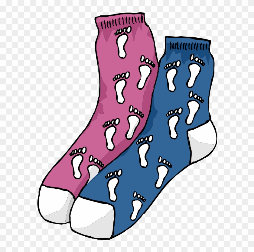 Mismatched Clothes Day Clip Art - Pair Of Socks Clipart #574583