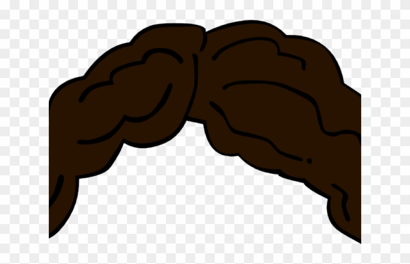 Brown Hair Clipart Curled - Black Curly Hair Clip Art #574587