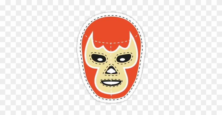 'vintage Lucha Libre Mask T-shirt By Emiliopereiro - Mask #574678