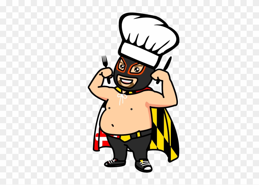 Carne Cartoon Chef Man Flexing - Meat #574714