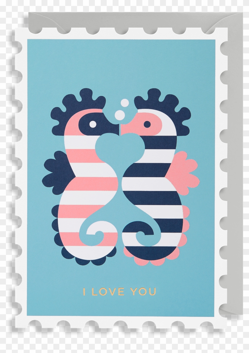 I Love You Seahorses Greeting Card - Greeting Card #574741