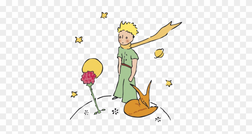 Little Prince And Rose Wall Sticker - Le Petit Prince Little Prince Rose #574764