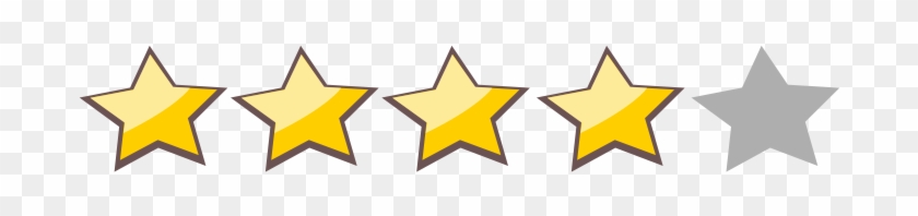 4 Stars Rating Png #574906