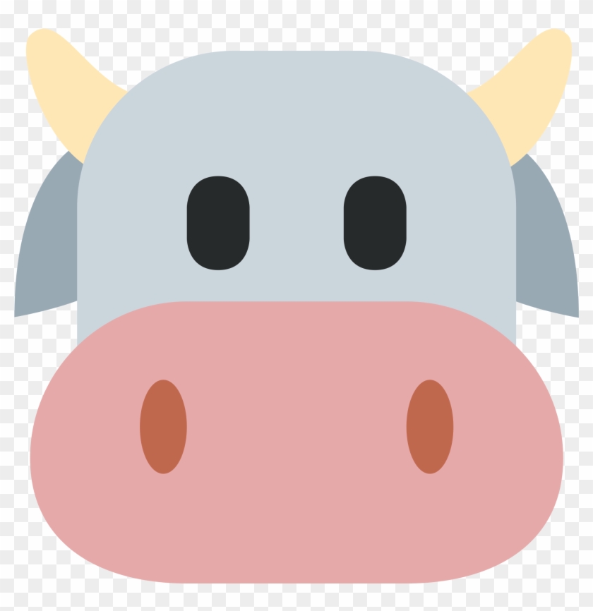 Cow Face Cartoon - Cow Emoji #574915