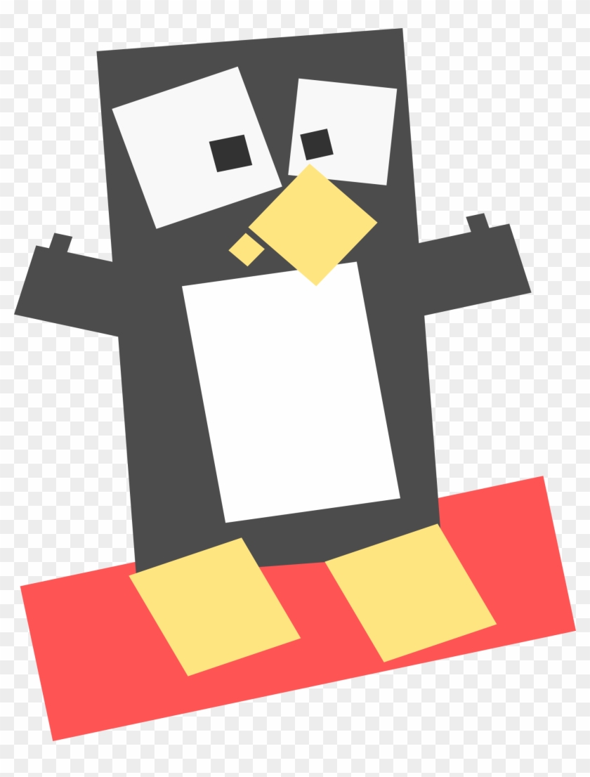 Square Animal Cartoon Penguin - Penguin Square #574989