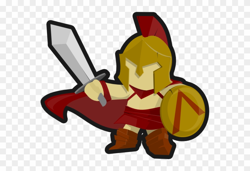 Free Spartan Soldier Clip Art - Spartan Soldier Clip Art #575265