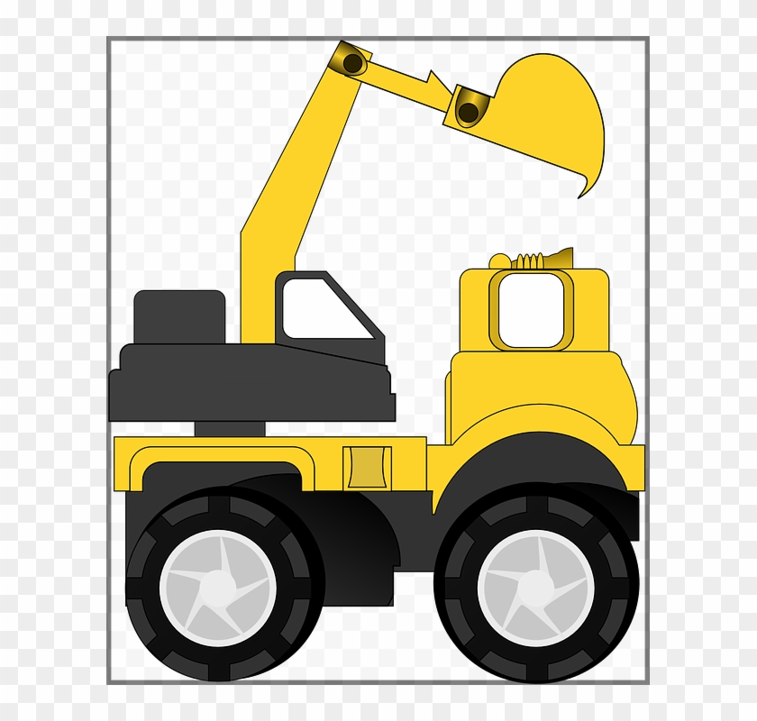 Set Of A Building Machines Clip Art Vector - Caminhão De Construção Png #575362