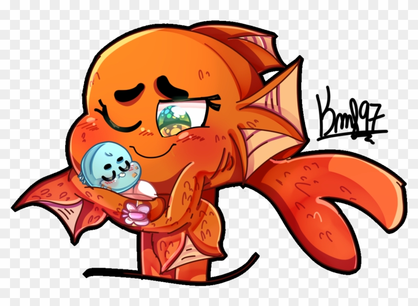 Baby Owen With His Mommy Fish By Karsismf97 - Gumball X Darwin Mpreg #575404