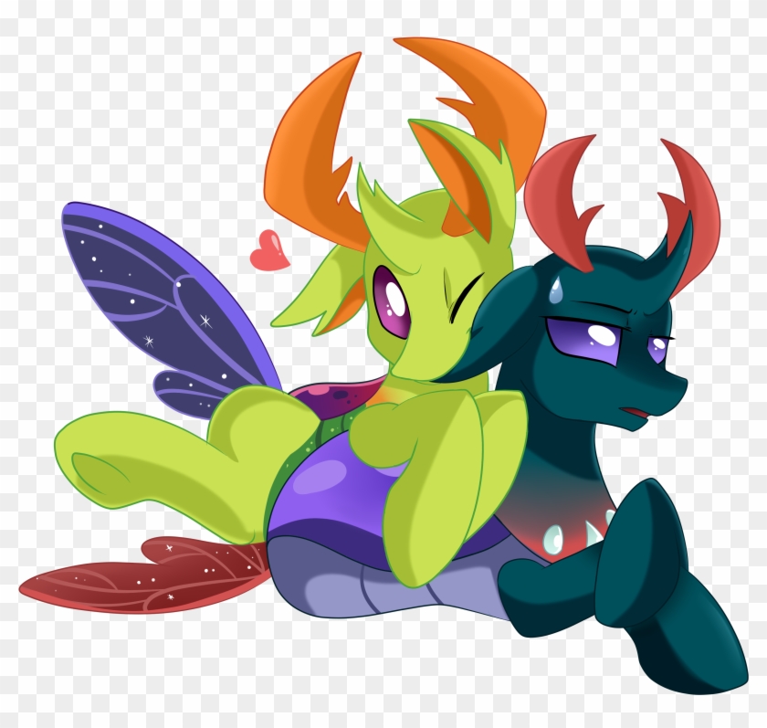 Pridark, Brotherly Love, Brothers, Changedling, Changedling - Mlp Pharynx And Thorax Fanart #575437