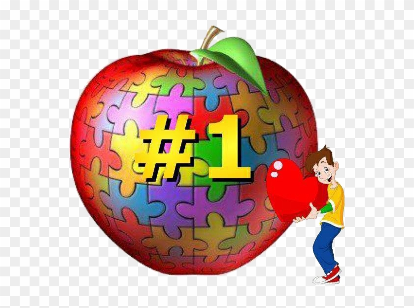 Apple - Puzzle Apple Photo Cabochon Glass Tibet Silver Chain #575507