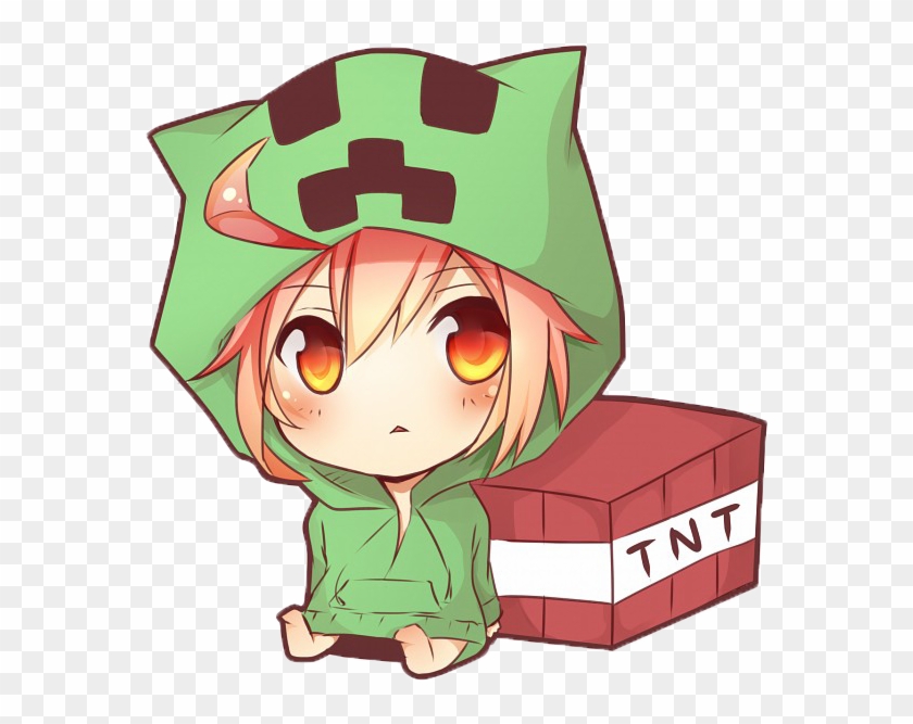 Drawn Minecraft Anime - Chibi Minecraft #575524