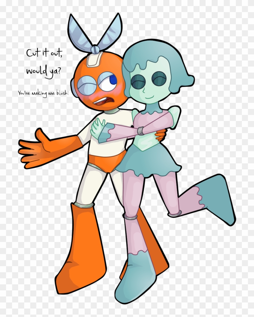 Cut Man And Slime Woman By Stickydot - Cartoon #575593