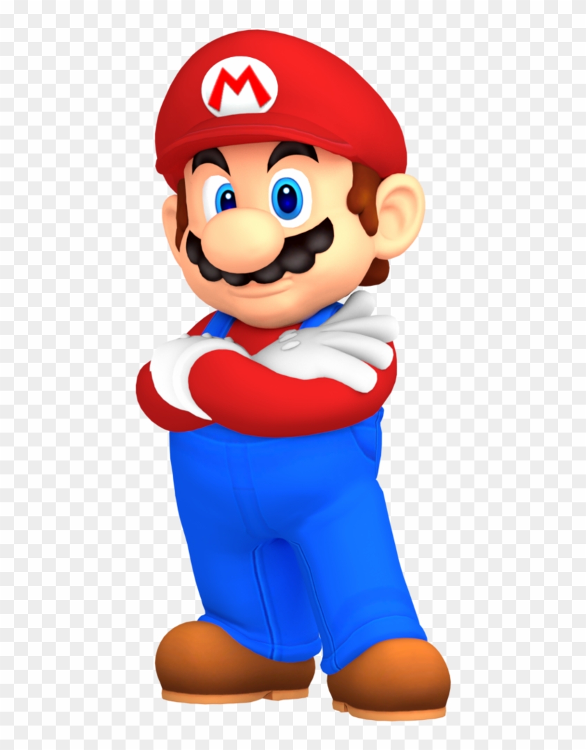 Mario Crossing His Arms By Nintega-dario - Crossed Arms Cartoon Character -  Free Transparent PNG Clipart Images Download
