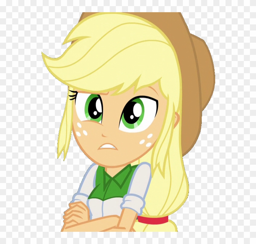 Eqg Applejack Arms Crossed By Sparx24488 - Applejack Eqg Vector #575702