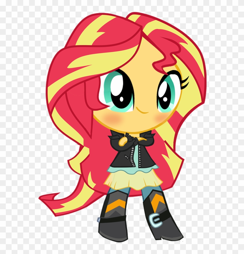 Multilazyazz23, Chibi, Crossed Arms, Cute, Equestria - Sunset Shimmer #575717