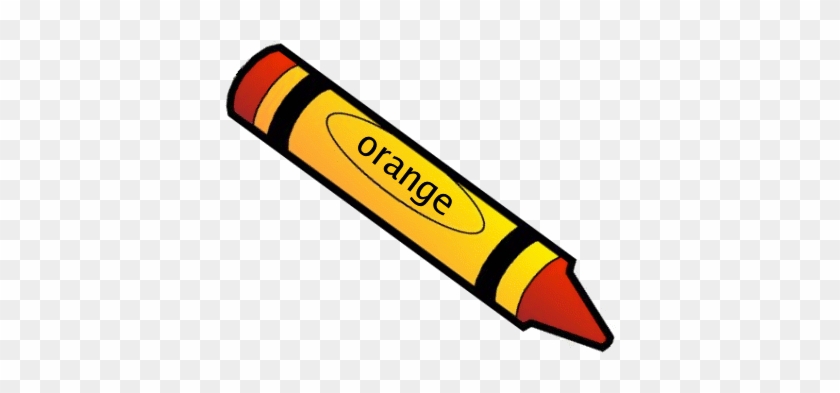 Crayon Clipart Orang - Crayon Orange Clip Art #575900