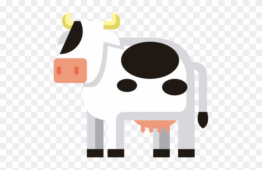 Cute Cartoon Cow Isolated On White Background - Drawing #575910
