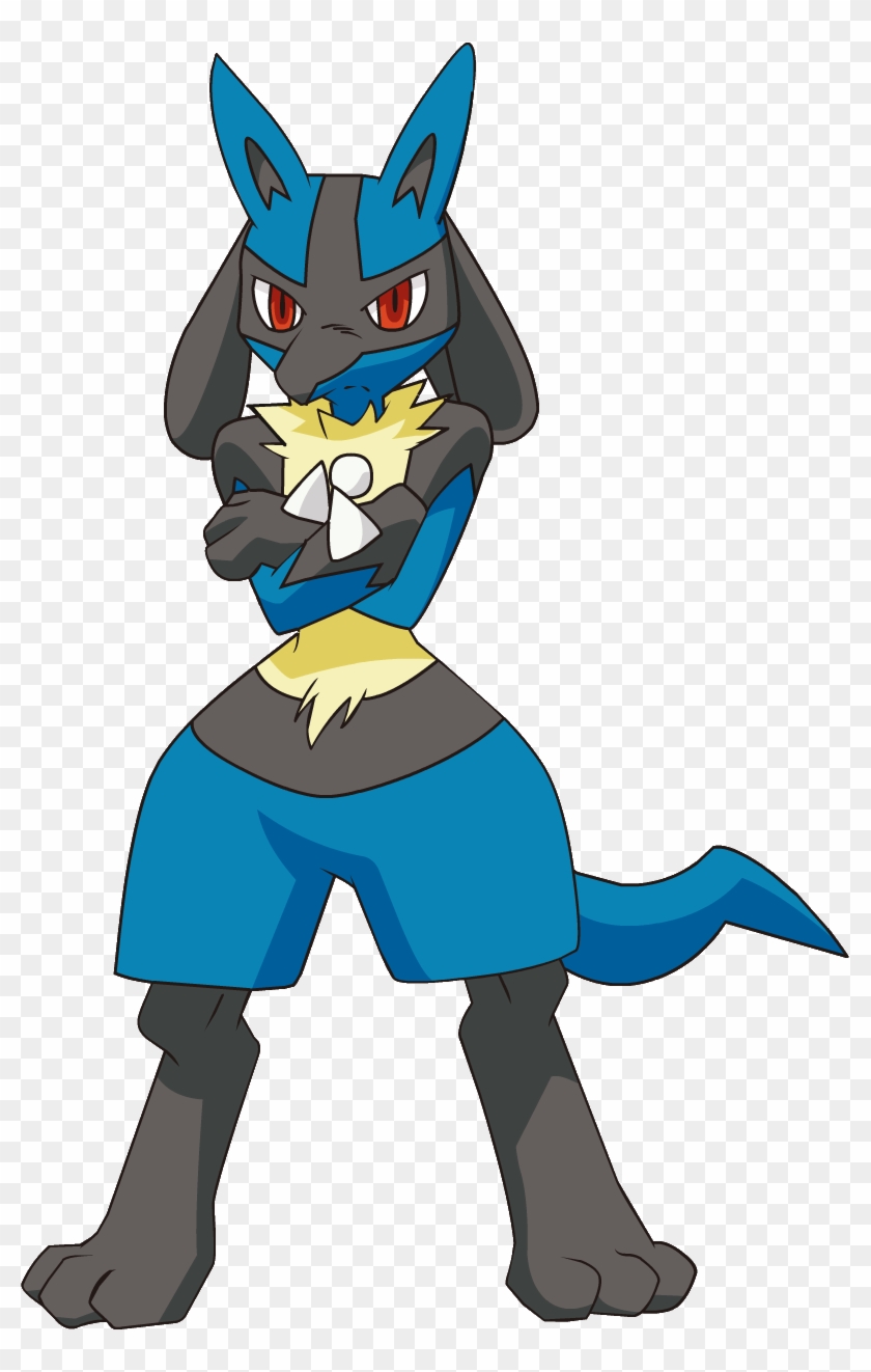 448lucario Dp Anime 3 - Pokemon With Arms Crossed #576009
