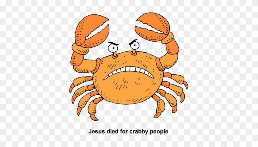 Crab Clipart Sick - Crabby Crab Clipart #576207