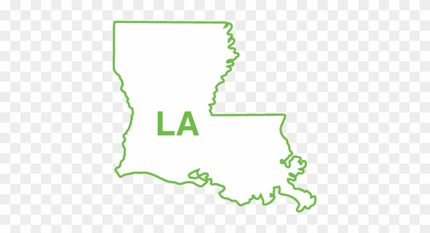 Louisiana State Map Outline - Louisiana Im Weiß Und Im Schwarzen Postkarte #576323