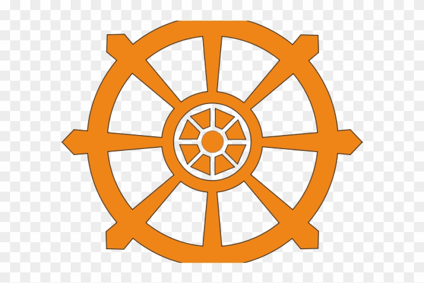 Dharma Clipart Hinduism - Dharma Wheel #576360
