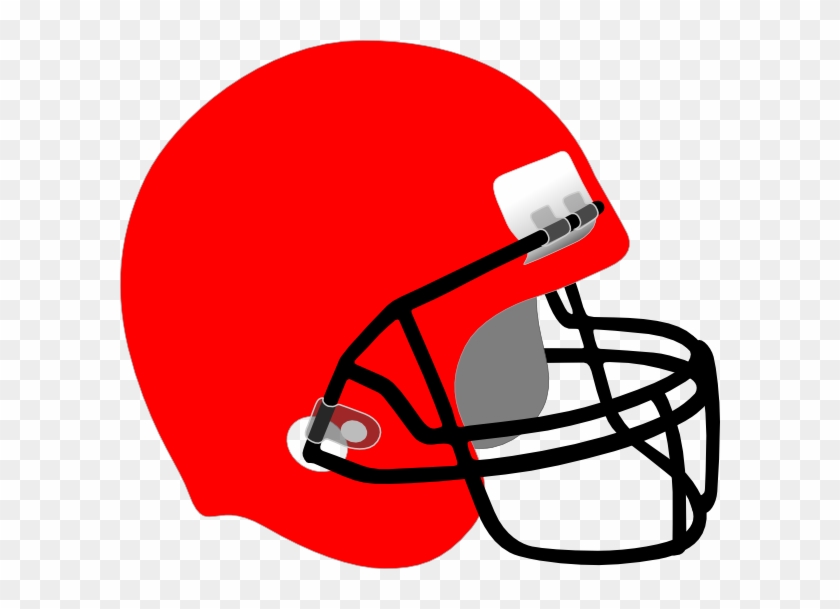 Nfl American Football Helmets Cleveland Browns Clip - Red Football Helmet Clipart #576411