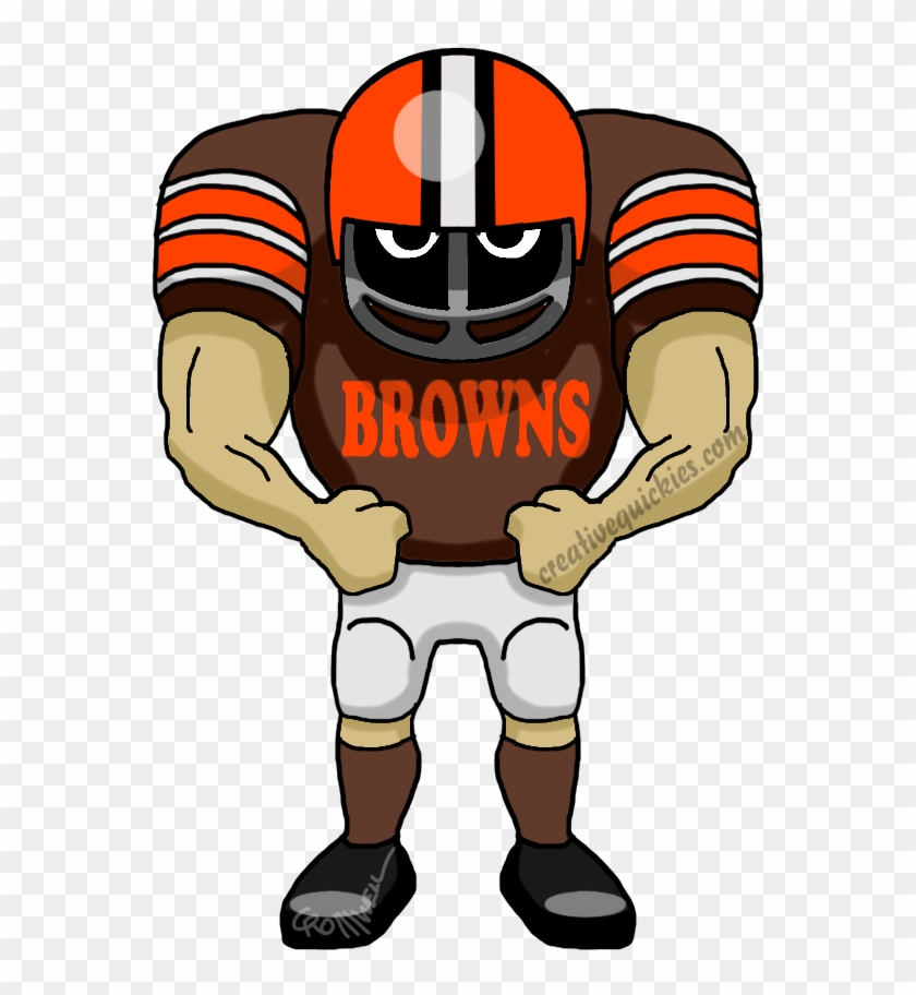 Cleveland Ohio Browns - Dallas Cowboy Football Player Clipart #576428