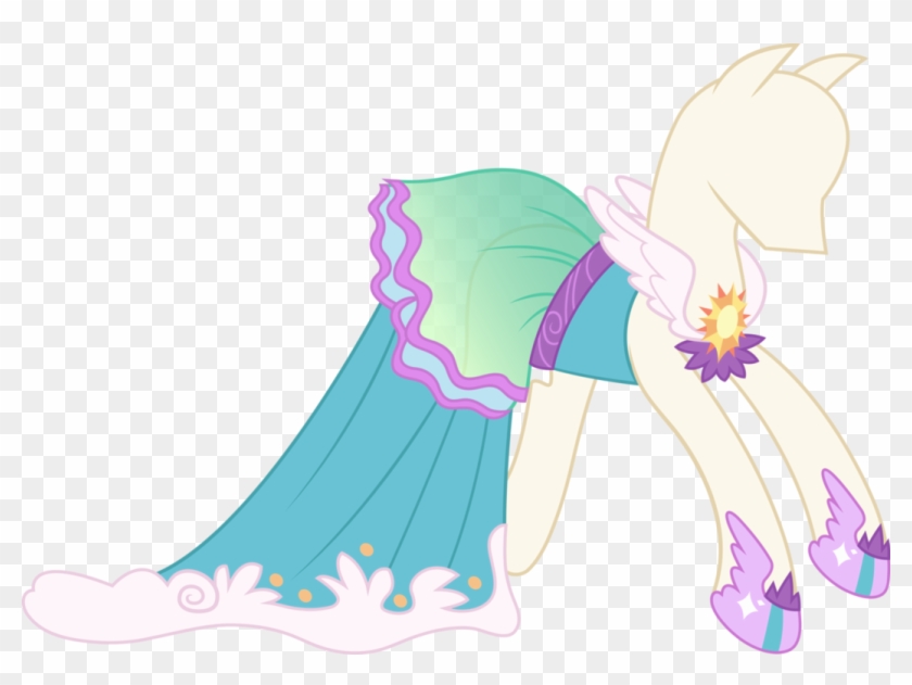 Celestia Dress Vector By Icantunloveyou - My Little Pony Princess Celestia Dress #576704