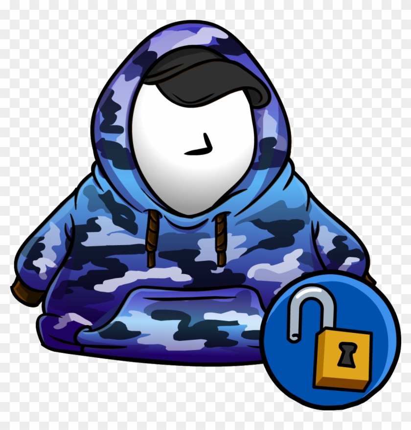 Blue Hip Hop Hoodie - Club Penguin Hoodie Codes #576831