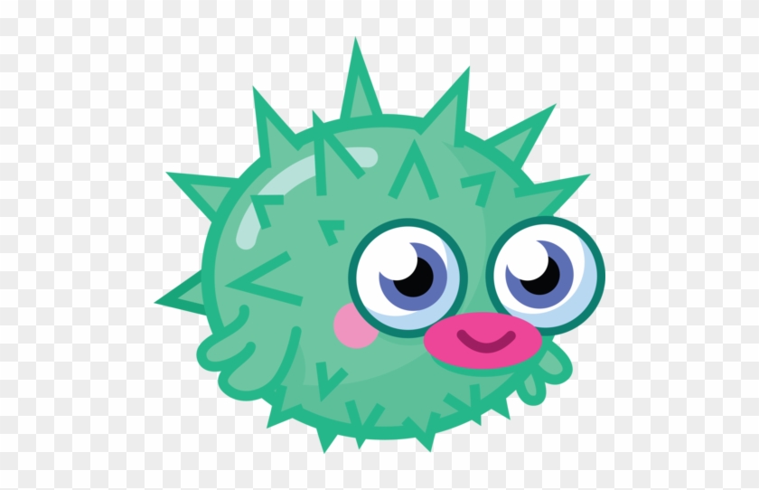 Pufferfish Clipart Green Fish - Moshi Monsters Moshlings Blurp #576927