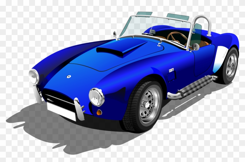 Shelby Cobra Vector Png Clipart - Clip Art Sports Car #576986