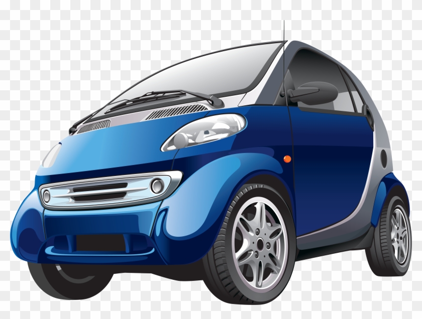 Blue Smart Car - 100 Inventions That Made History #577020