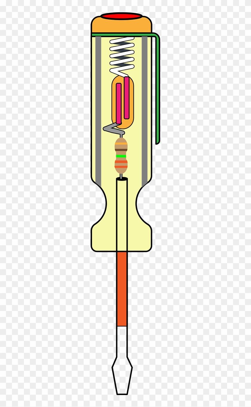 Electric Test Screwdriver Transparent Image - Electric Tester Clipart #577032