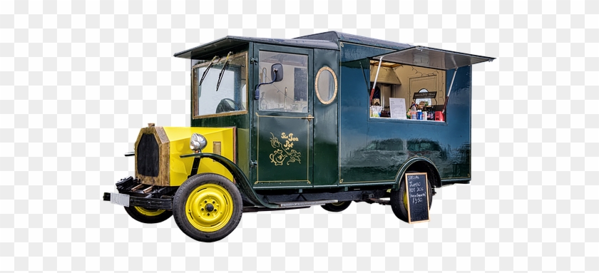 Classic Car Clipart Transparent - Food Truck Old Png #577031