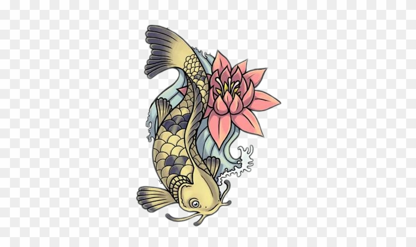 Tattoo of Koi To overcome difficulties tattoo  custom tattoo designs on  TattooTribescom