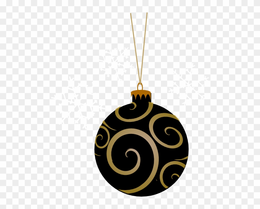 Black And Gold Christmas Baubles #577189