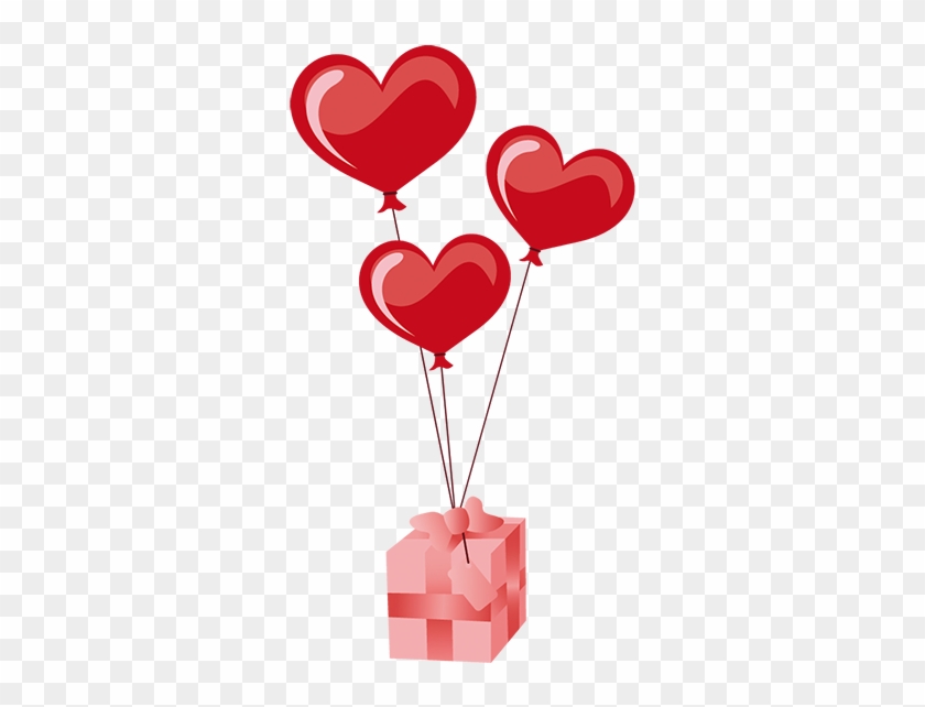 Получив Подарок, Запишитесь Заранее, И Ваш Подарочный - Heart Balloons Clip Art #577453