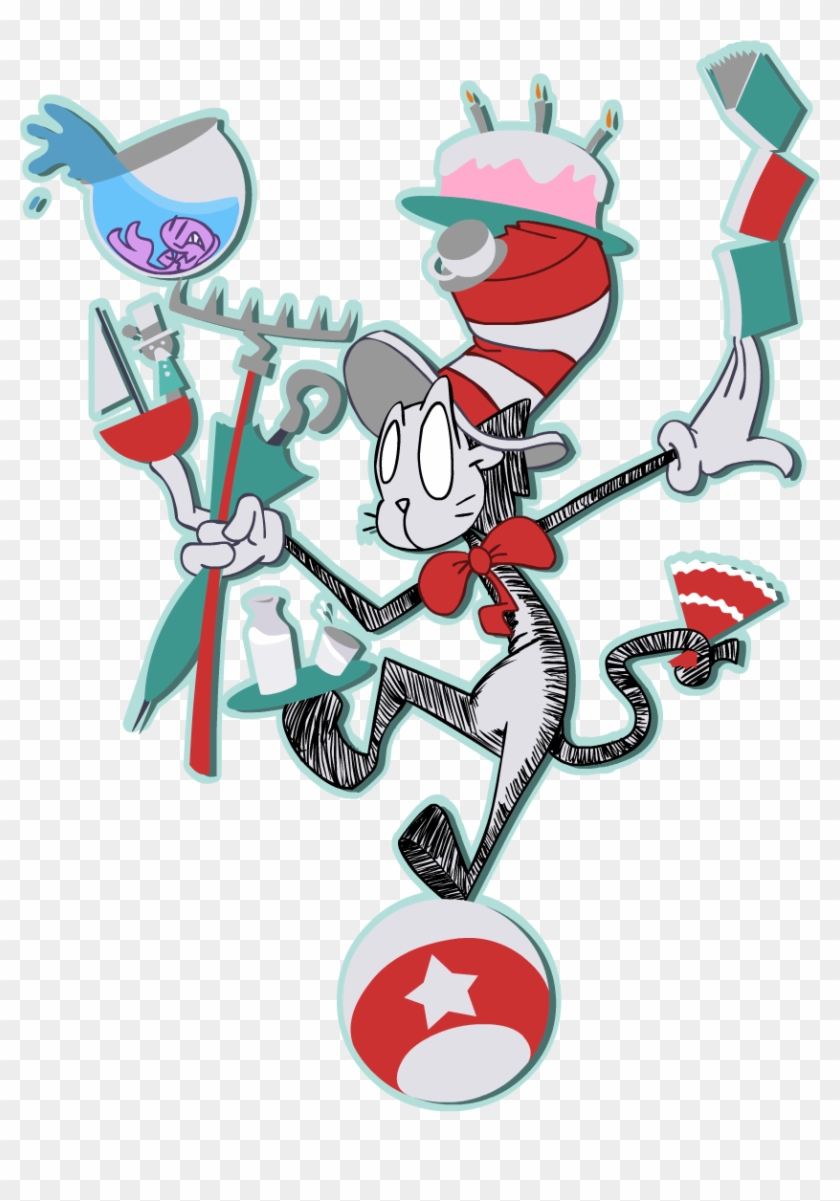 Cat In The Hat By Hoodboy33 - Cartoon #577489