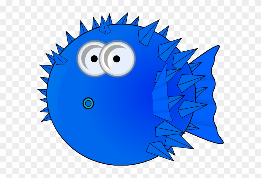 Globe Fish Cartoon Suprised - Cute Transparent Background Puffer Fish Clipart #577540