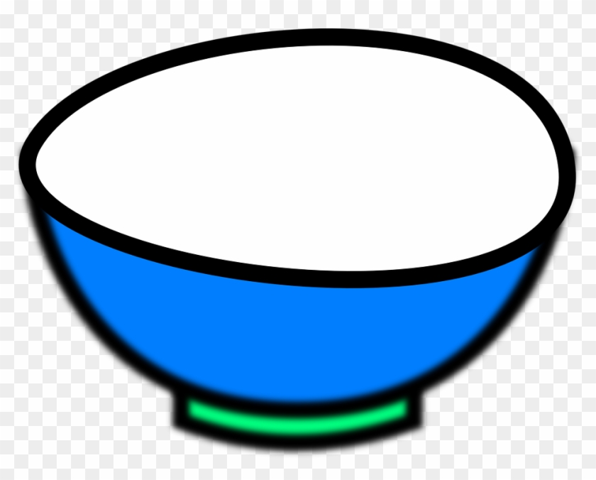 Bowl, Blue, Soup, Dish, Green - Clip Art Bowl #577580