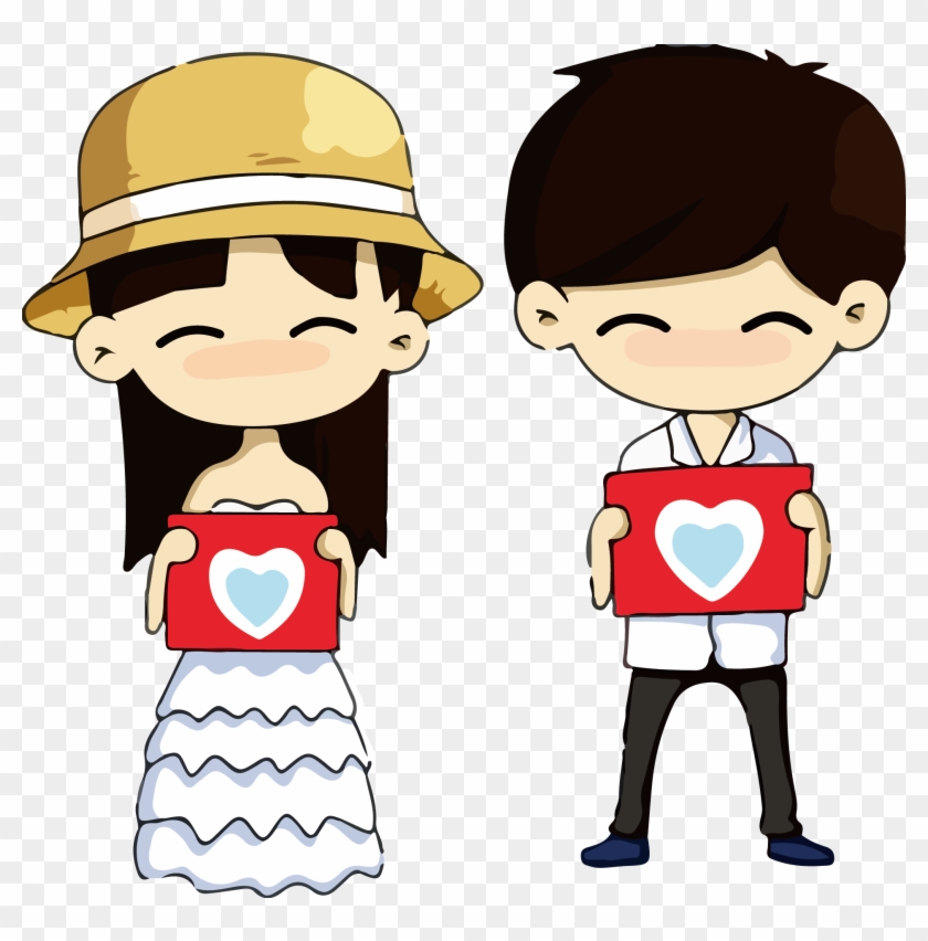 Girlfriend Boyfriend Significant Other Cartoon Man - 情侣 矢量 - Free  Transparent PNG Clipart Images Download