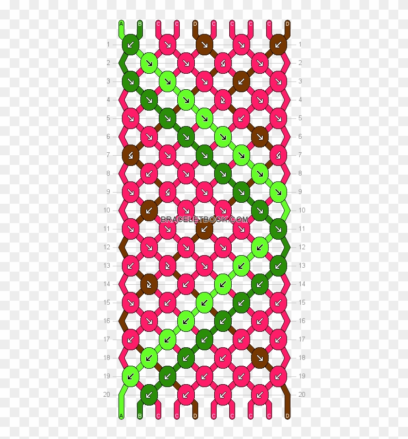 Normal Pattern - Watermelon Friendship Bracelet Pattern #577732