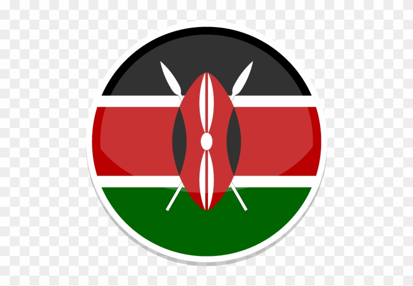 Open Circle Kenya - Red Green And Black Flag #577858