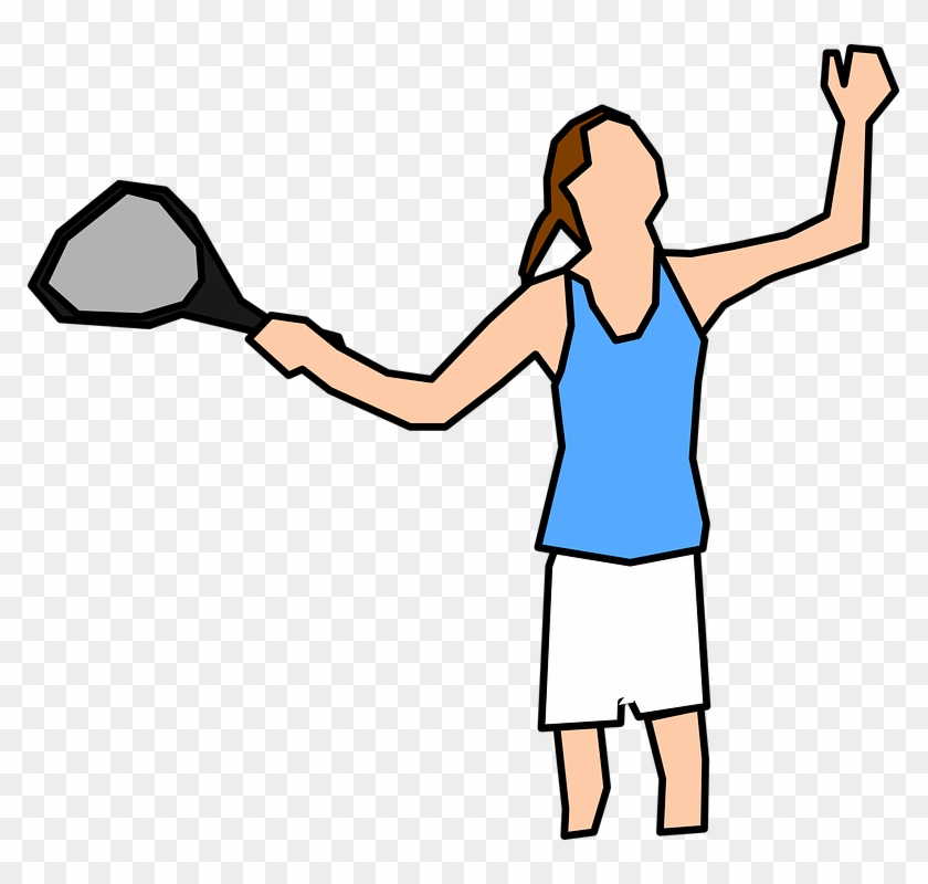 Female Cartoon Tennis Player #577878