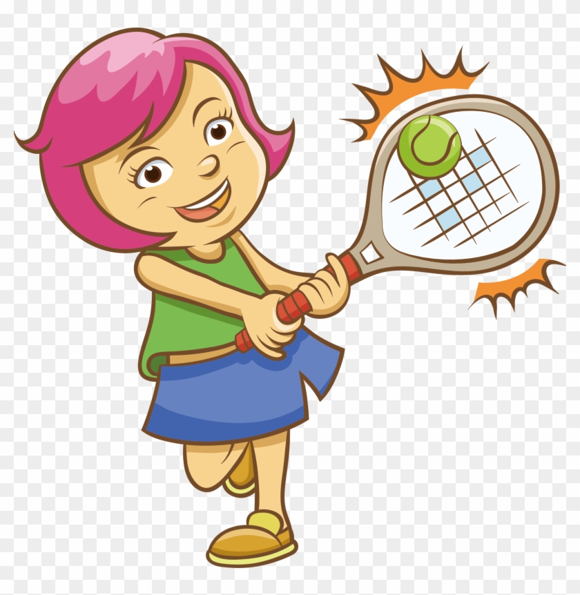 Cartoon Tennis Bishu014djo - Playing Tennis Cartoon #577891