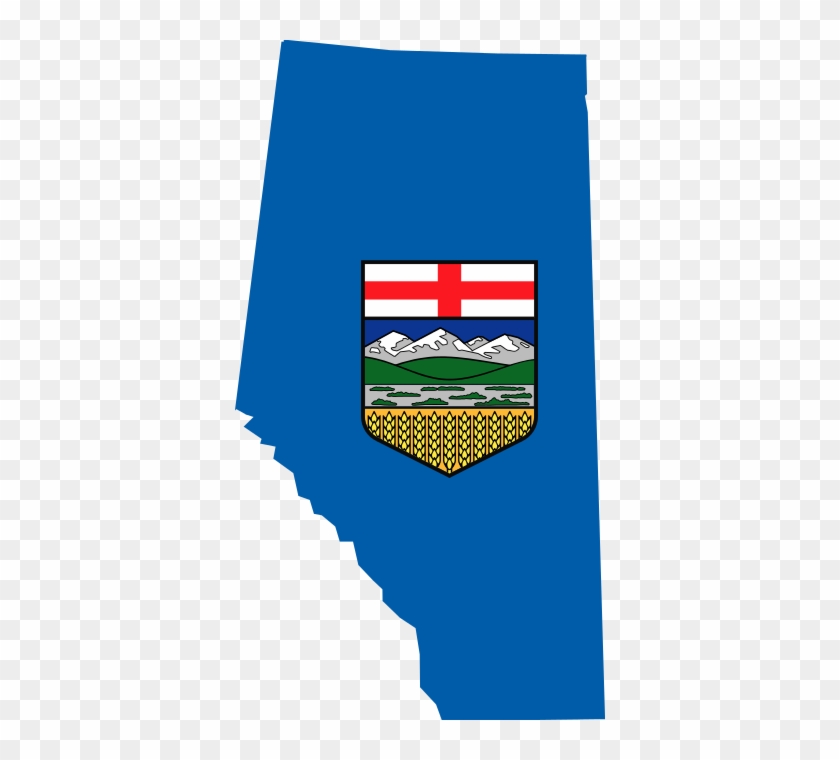 Flag-map Of Alberta - Alberta Coat Of Arms #577911